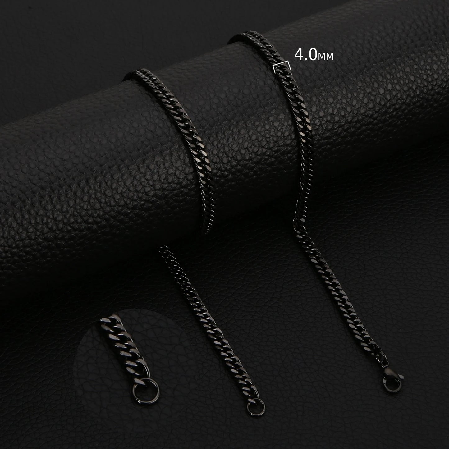 HIYEE クラシック キューバチェーンネックレス 気質 レトロ トレンド パーティーウェア お守り ステンレススチール 色褪せないアクセサリー