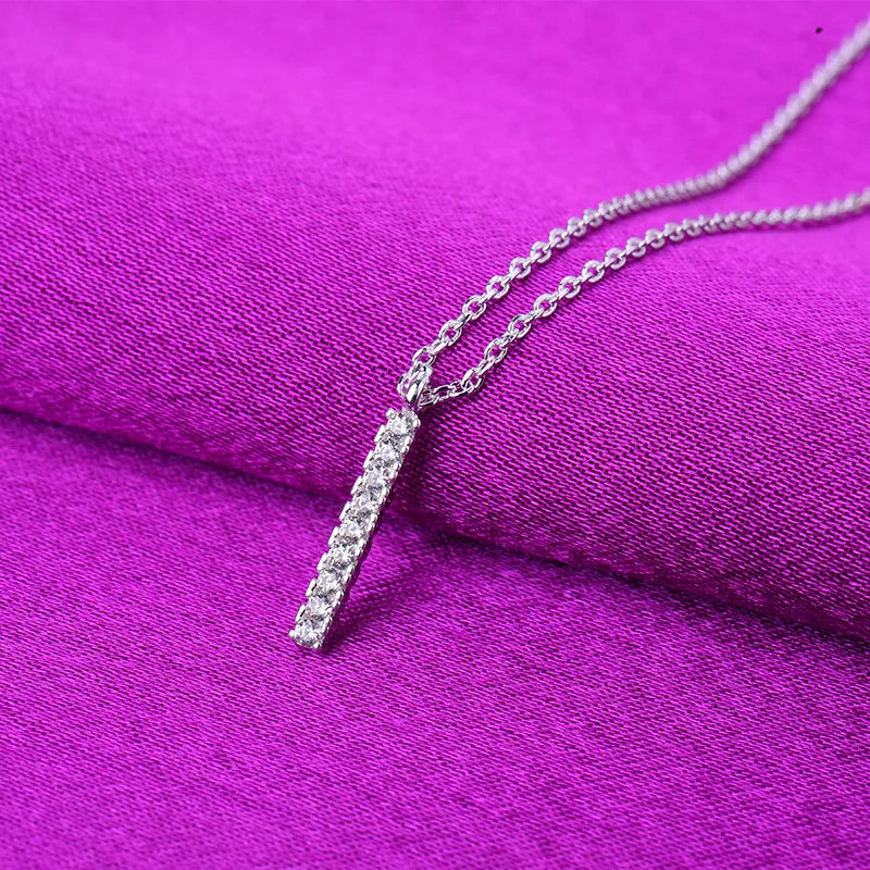 925スターリングシルバークロスネックレススターアシンメトリーパーソナライズカラーチェーン友達への誕生日プレゼント学生ジュエリー