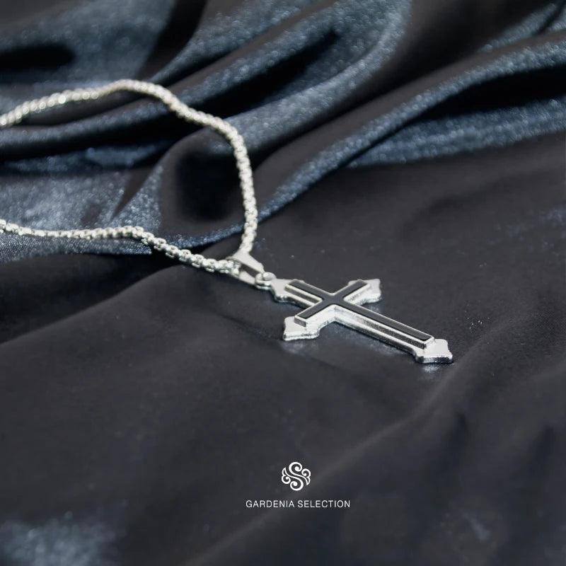 男女兼用クロスネックレス インスタグラムトレンドのカップル向けバウンスダングル パーソナライズされた学生向けヒップホップアクセサリー トレンドグッズ