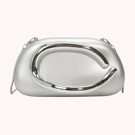 Women PU Leather Trendy Clutch Purses & Removable Strap Crossbody Shoulder Bag Hand-held Shoulder Clutch Bag for Wedding Party