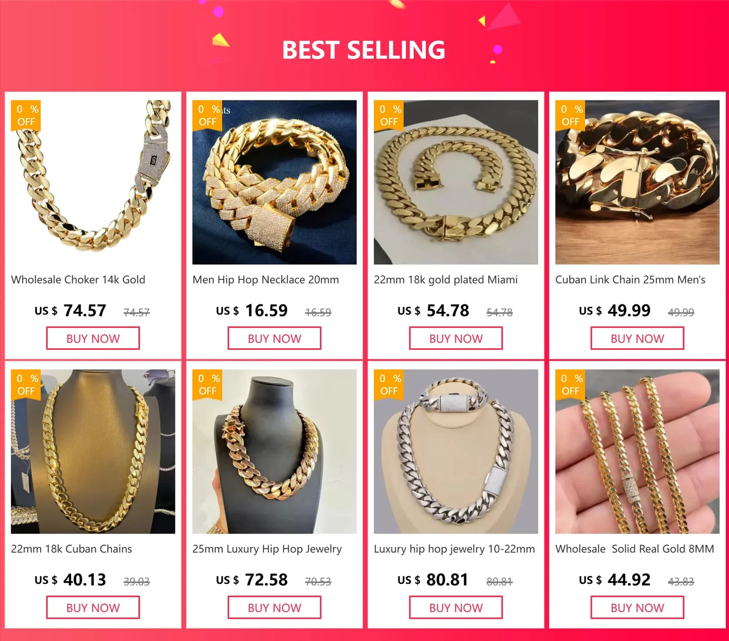 チャンキーキューバンリンクチェーンネックレス 18Kゴールドメッキ - 20mm マイアミヒップホップチョーカー カスタムジュエリー メンズ レディース