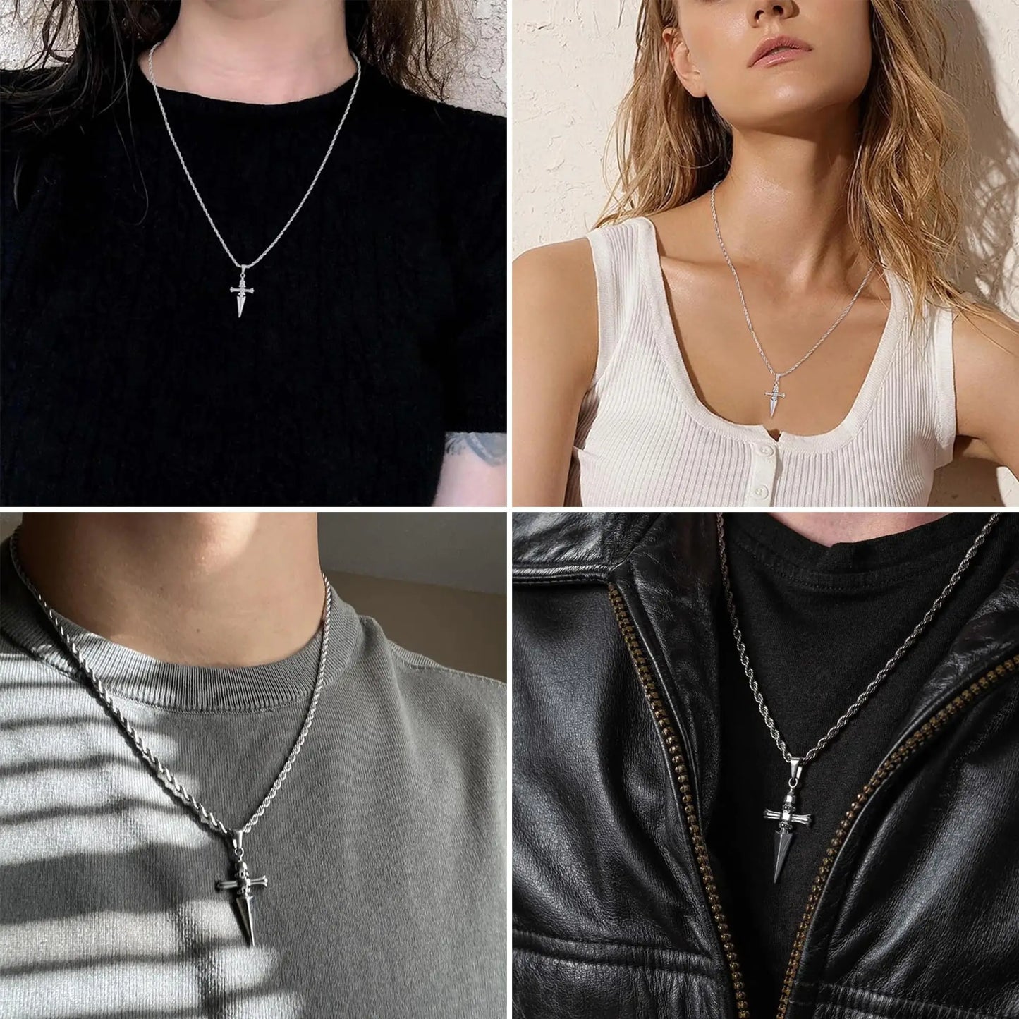 アニメネックレス メンズ ジャッジメントチェーンネックレス HXHペンダント メンズジュエリー クロスネックレス ヴィンテージ ハンドメイドギフト アニメ愛好家向け