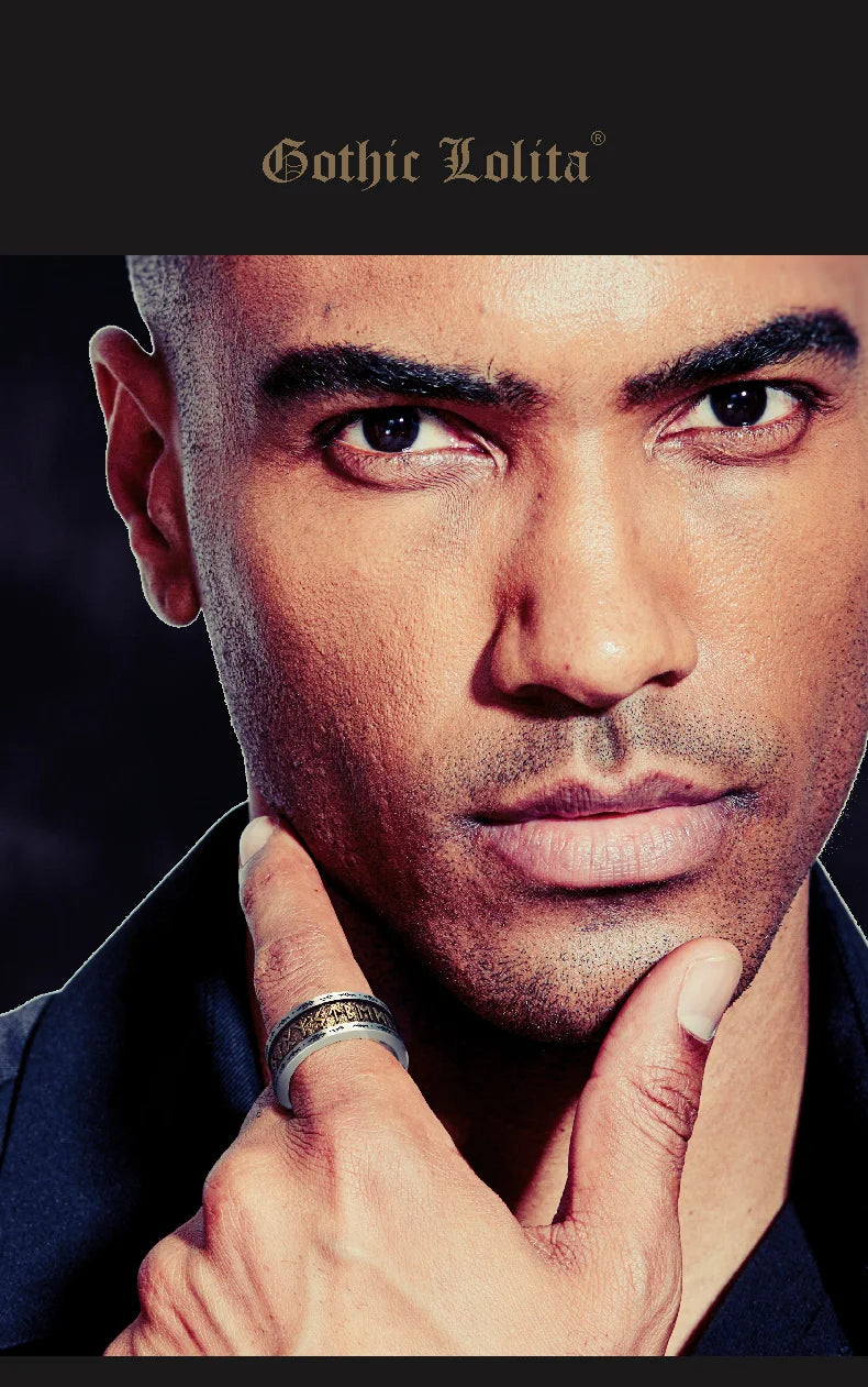 925シルバー 北欧バイキングルーンシルバーリング シルバー溶接銅製ファッションテールリングインデックスリングジュエリー