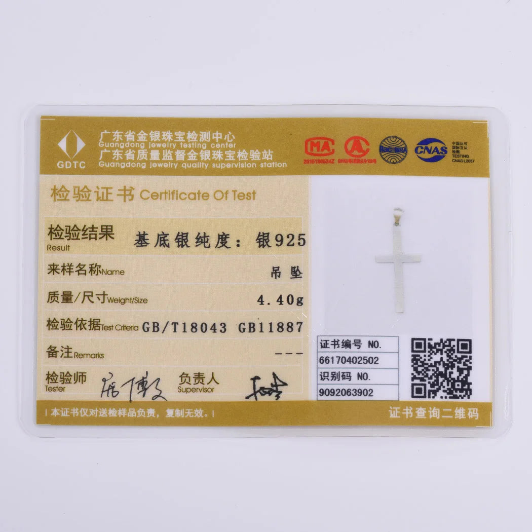 U7 925 Sterling Silver Cross Necklace 4.4g Shiny Cross Pendant Rolo Chain Minimalist Religious Christian Unisex Jewelry Gift
