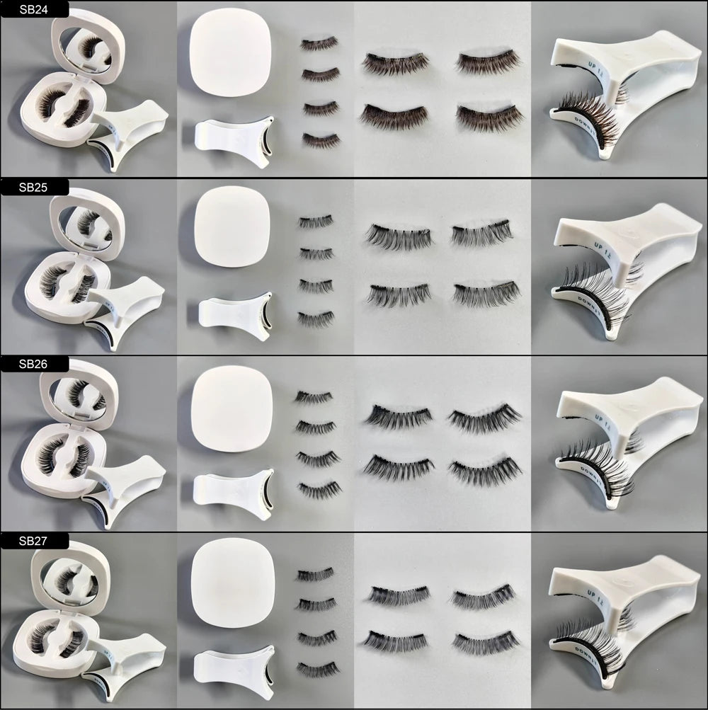 Yiernuo マグネット式つけまつげ 一体型ボックス 新接着剤不要つけまつげキット