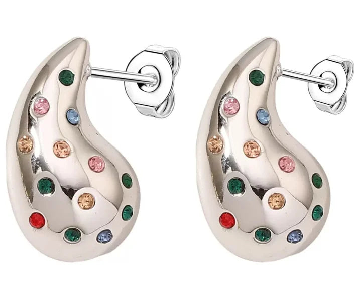 新作925シルバーのクロス、スタームーン、エレファントイヤリングは、ヨーロッパの女性にぴったりの絶妙な高品質ジュエリーギフトです。