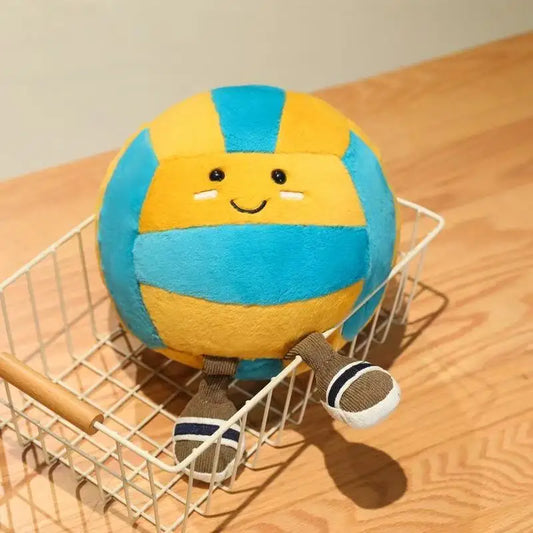 Jellycat New Volleyball Doll Plush Toy Handmade Doll Cartoon Anime Cute Pillow Cushion Home Children's Birthday Gift Doll