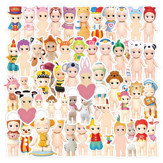 10/30/50/110PCS Kawaii Sonny Angle sticker cartoon cute personality graffiti decal DIY luggage skateboard decal Kids Toy gift