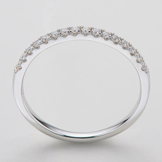 AINUOSHI 1.5mm Moissanite Ring 925 Sterling Silver Full Moissanites Eternity Band Engagement Wedding Rings for Women Jewelry