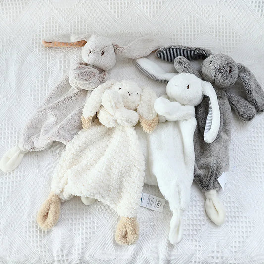 Baby Security Blanket Cartoon Bunny Rabbit Plush Toys Appease Towel Newborn Blankie