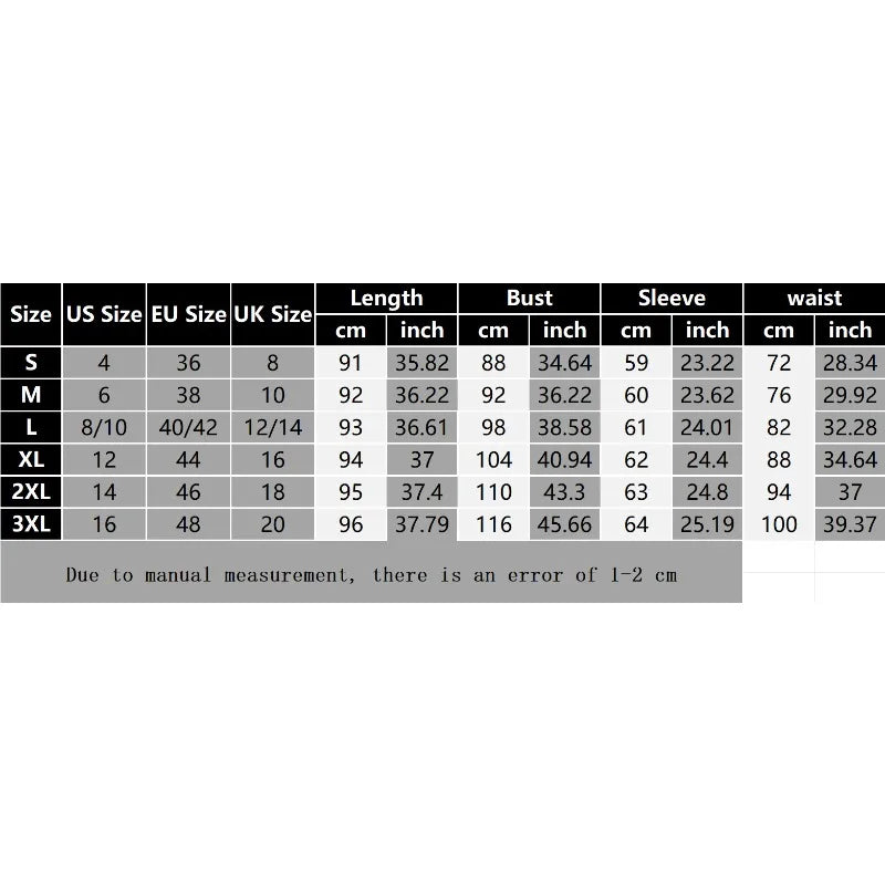 Women's Spring and Autumn Knee Length Skirt Fashion V-neck Waist Long Sleeve Dress