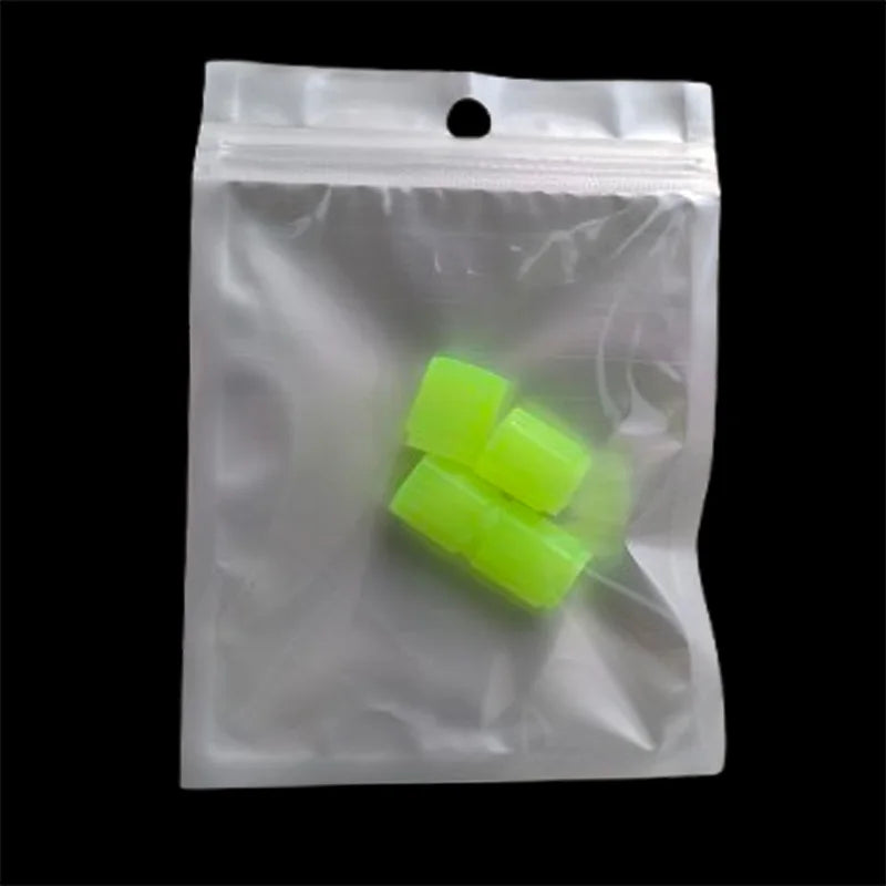 4-20PCS Luminous Car Tire Valve Cap Fluorescent Night Glowing Decor Motorcycle Bike Wheel Nozzle Dustproof Tyre Valve Stem Caps